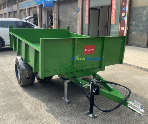 OEM 3-10 τόνων υδραυλικό γεωργικό ρυμουλκούμενο απορριμμάτων με κινητήρα PTO, χωρητικότητας 210*160*30cm, με συναρμολόγηση πυρήνα ελαστικών