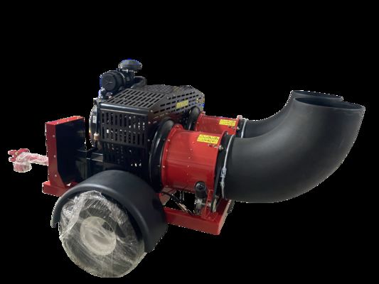 OEM γήπεδο γκολφ Δίδυμες ανεμογεννήτριες Φουσκωτή απορριμμάτων, Φουσκωτή φύλλων γρασίδι, 3600r Min 4 χρονοβόρα οδήγηση βενζίνης